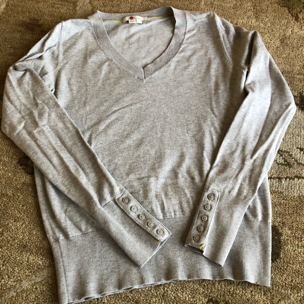 Boden V-neck Gray Sweater